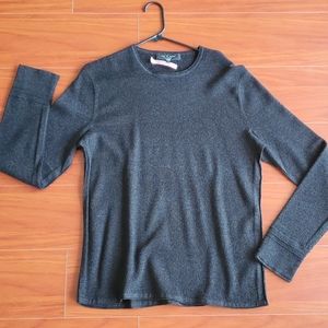 Rag & Bone Charcoal Sweater Wool/Linen/Nylon